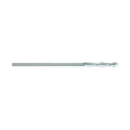 Morse Single End Mill, Ball Nose Center Cutting Extended Length, Series 5952, 1 Cutter Dia, 6 Overall L 57151